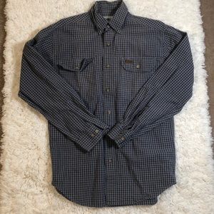 Carhartt Checkered Grey Work Button Up Shirt